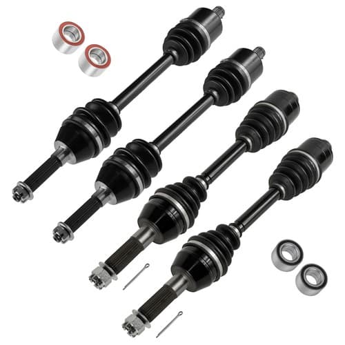 Front & Rear CV Axle W/ Bearing For Polaris Sportsman 500 HO 07-12 Left & Right