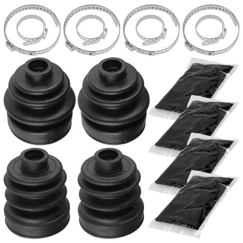 4 Rear Axle Inner Outer CV Boot Kit for Yamaha Rhino 450 YXR450F 4WD 2006-2009
