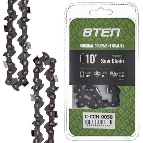 Chainsaw Chain 10 Inch .043 3/8 LP 40DL for Tanaka S TPS-270PF TPS270PF TPS-270