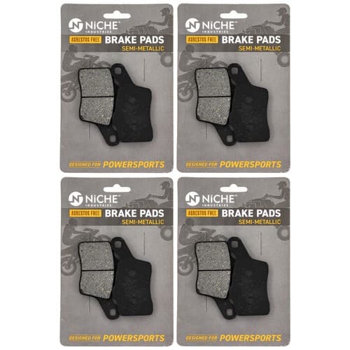 Brake Pad Set for Ski-Doo GSX 600 Summit Renegade X Rear Semi-Metallic 4 Pack
