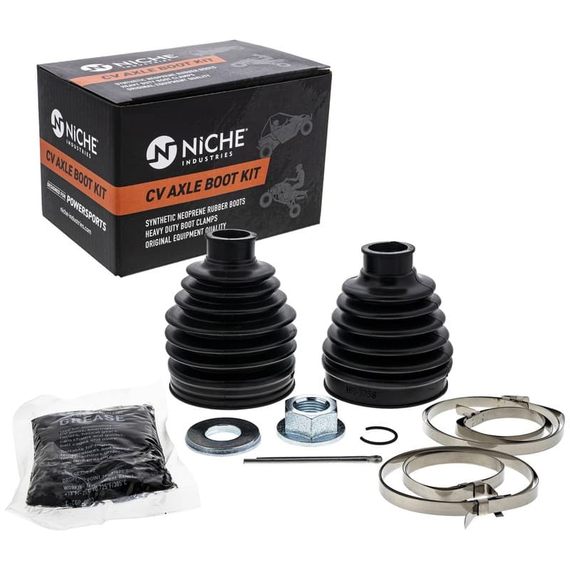 NICHE Front CV Axle Boot Kit for Kawasaki 49006-0074 49006-0105 Mule 610 SX UTV