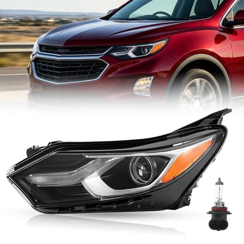 For 18-20 Chevy Equinox Halogen w/LED DRL Headlight Left Side W/Bulbs #84818197