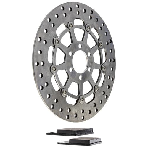 NICHE Front Right Brake Rotor Pad Kit for Suzuki 59100-38820 Semi Metallic