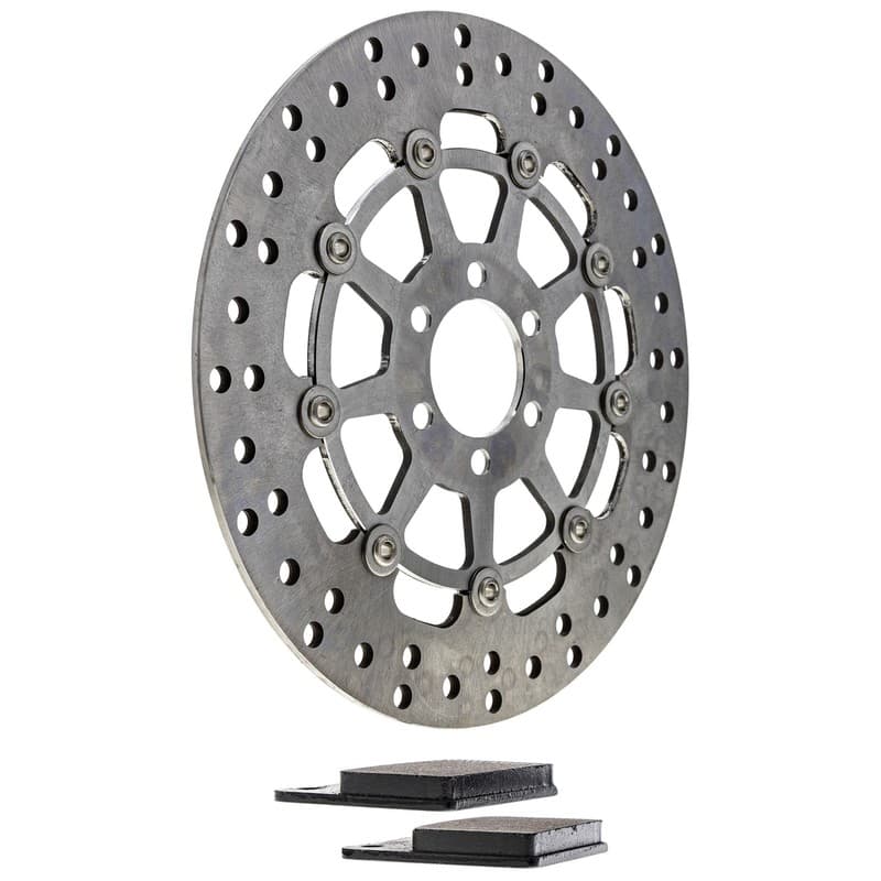 NICHE Front Right Brake Rotor Pad Kit for Suzuki 59100-38820 Semi Metallic