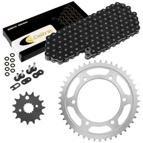 Black O-Ring Drive Chain & Sprockets Kit for Yamaha FZR600R 1990-1999