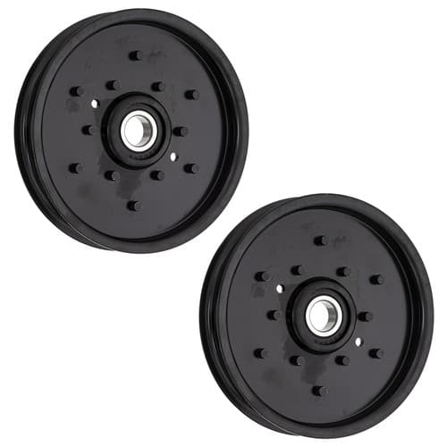 Flat Idler Pulley Set for John Deere 345 325 180 LT155 LT133 LT150 335 2-Pack