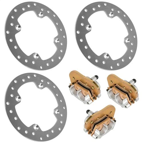 Front/Rear Brake Disc & Caliper Kit for CanAm Outlander MAX 650 XT DPS 2017-2022