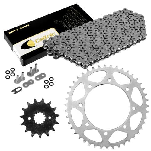 O-Ring Drive Chain & Sprockets Kit for Kawasaki KLR650 KL650 1987 1988 1989 1990