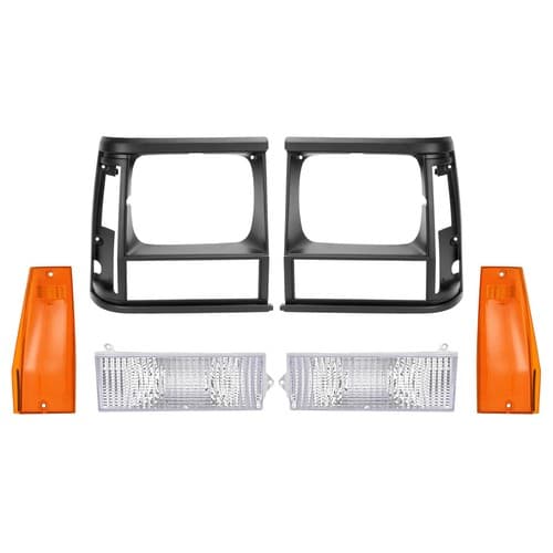 Headlight Bezel Side Marker Parking Light Lamp For Jeep Cherokee Base SE 91-1996