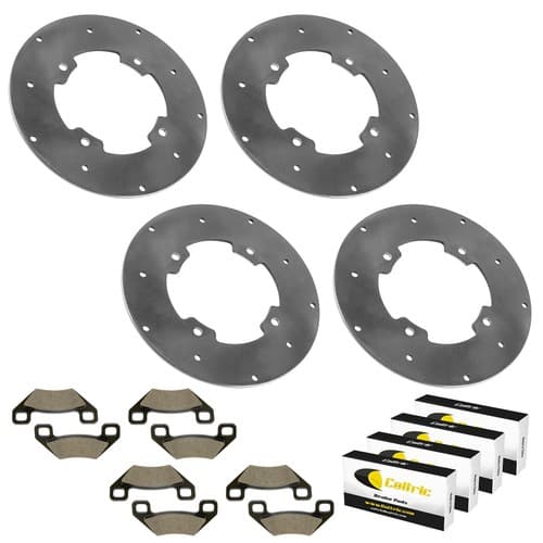 Front & Rear Brake Disc w/Pads For Arctic Cat WILDCAT 1000 2013-2014
