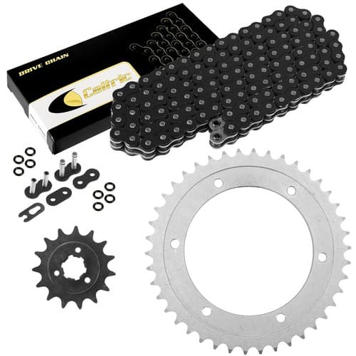Black O-Ring Drive Chain & Sprockets Kit for Suzuki DR650SE 1996-2017