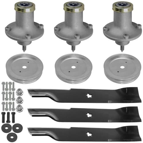 539112170 532112171 Deck Spindle with Pulley & Blade For Husqvarna Dixon 48"