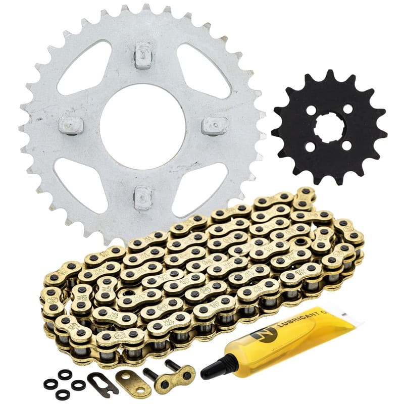 Sprocket Chain Set for Honda CT70 ST70 CL70 15/35 Tooth 420 X-Ring Front Rear