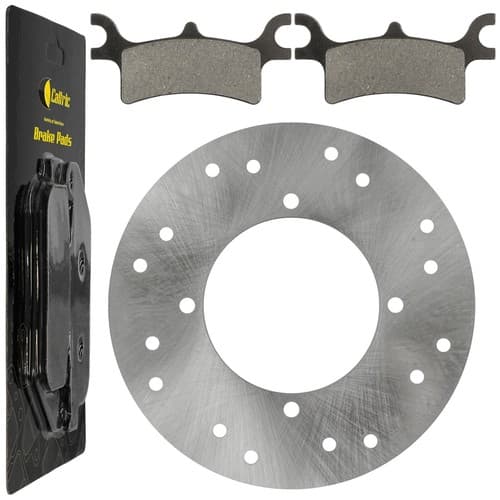 Rear Brake Disc Rotor W/ Pads for Polaris Sportsman 800 2005 2006 2007
