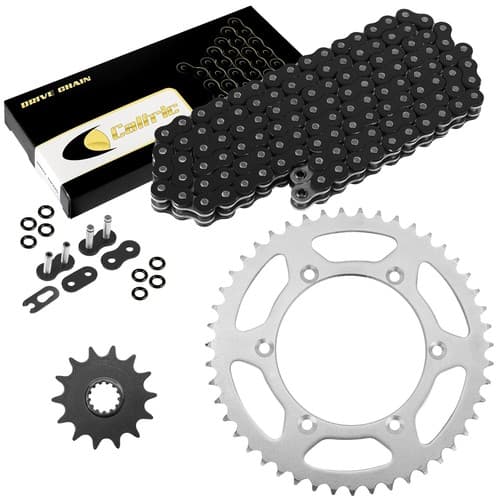Black O-Ring Drive Chain & Sprocket Kit for Suzuki DR350 1990 1991 1992 1993
