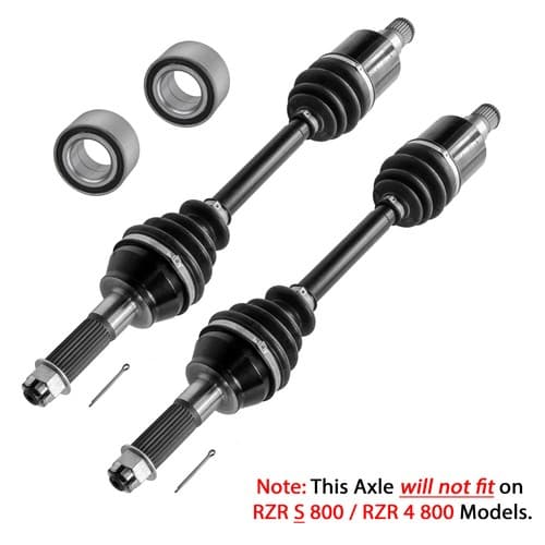 for Polaris RZR 800 EFI 2008-2014 Rear Left and Right CV Joint Axle w/ Bearing