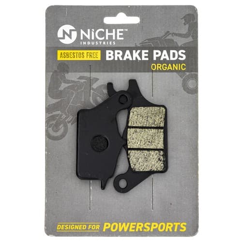 NICHE Brake Pad Set for Kawasaki Z125 Pro 43082-0134 Front Organic