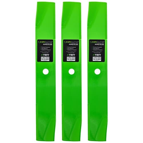 LawnRAZOR Blade for John Deere 317 318 50-Inch Deck M76461 Medium Lift 3 Pack