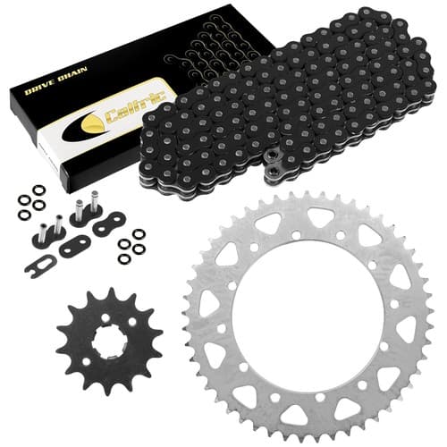 Black O-Ring Drive Chain & Sprocket Kit for Yamaha YZ250 1987 1988 1989 1992