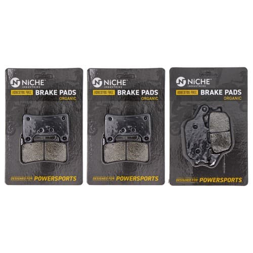 NICHE Brake Pad Set for Honda CBR1000RR CBR600RR 43105-MW0-425 Complete Organic