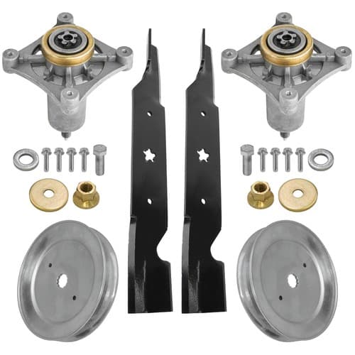 2 Spindle Pulley Blade for Husqvarna Ayp Craftsman Mower 285-585 532187292