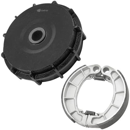 Caltric Rear Brake Drum w/Brake Shoes For Honda Rancher 420 TRX420 4x4 2014-2027