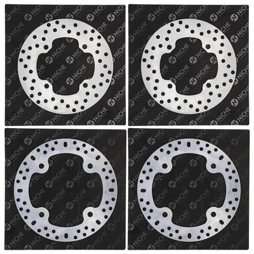 NICHE Front Rear Brake Rotor Kit for Polaris RZR 800 570 5250068 5248250