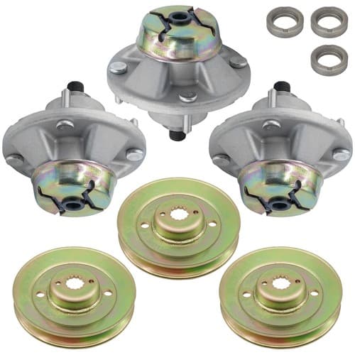 Caltric Spindle Assembly W/Pulley Deck 48" 54" For John Deere Z425 Z435 Z445