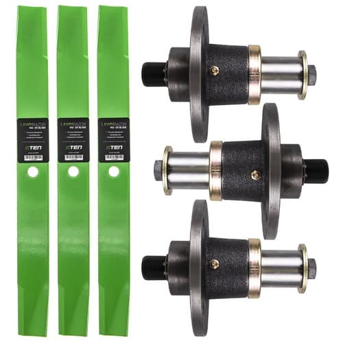 Deck Spindle Blade Kit Set for 60 Inch Hustler ATZ60 Mower 796235 796235X 794685