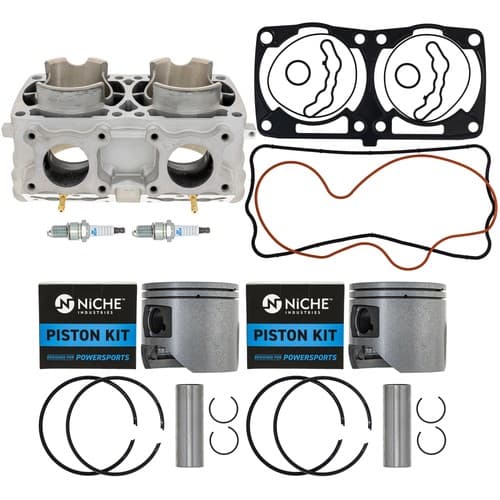 NICHE Cylinder Piston Gasket Kit for Polaris Pro RMK Rush Switchback 800 3022828