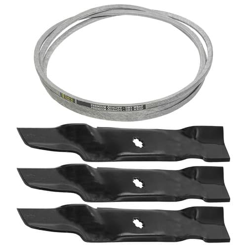 Deck Blade And Belt For John Deere 145 155C D140 D150 D160 LA130 LA140