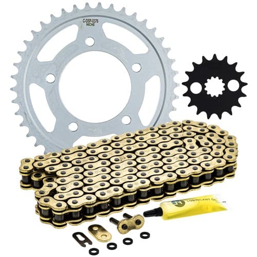NICHE Sprocket Chain Set Kawasaki Ninja ZX14R 17/42 Tooth 530 X-Ring Front Rear