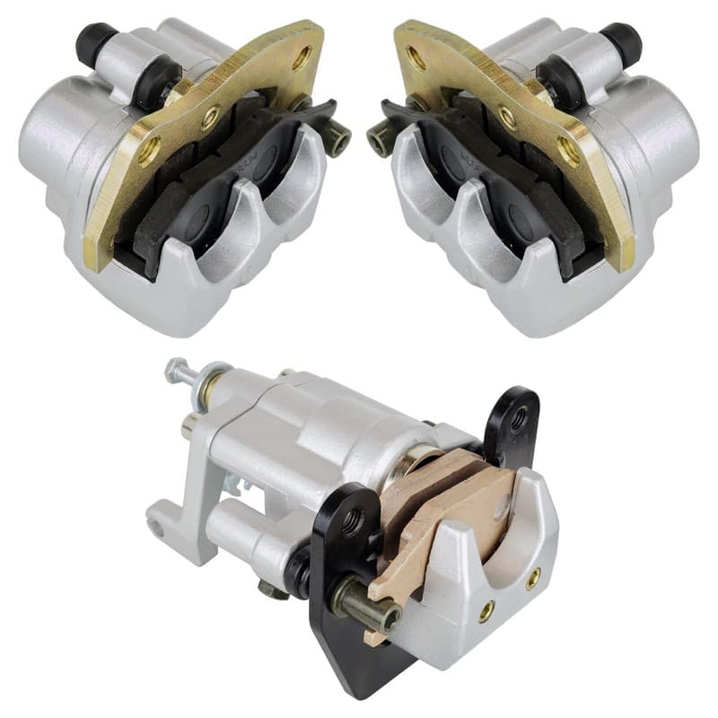 Front And Rear Brake Caliper W/Pads for Yamaha Rhino 450 YXR450 4X4 2006 - 2009