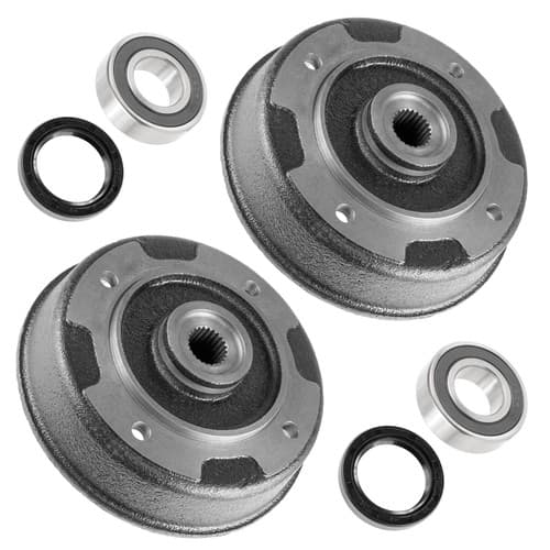 Rear Left Right Brake Drum Kit fits Kawasaki 41038-1239