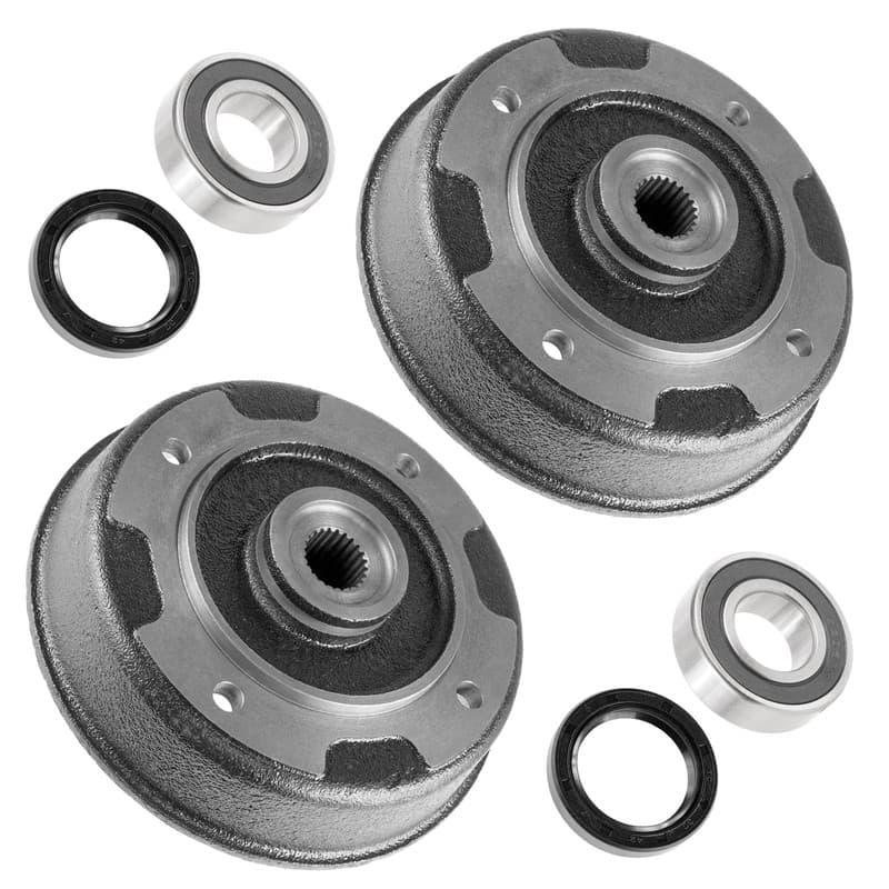 Rear Left Right Brake Drum Kit fits Kawasaki 41038-1239