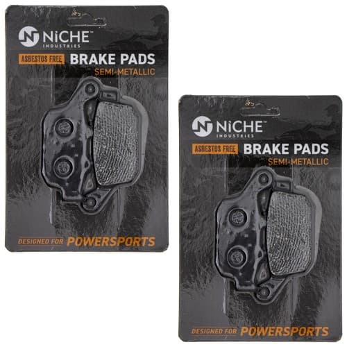 NICHE Brake Pad Set for Honda CBR250R CBR300R Suzuki Rear Semi-Metallic 2 Pack