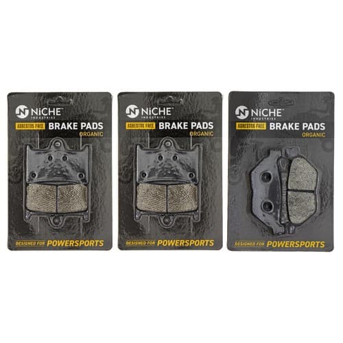 NICHE Brake Pad Set for Yamaha Raider Road Star FJR1300 Front Rear Organic