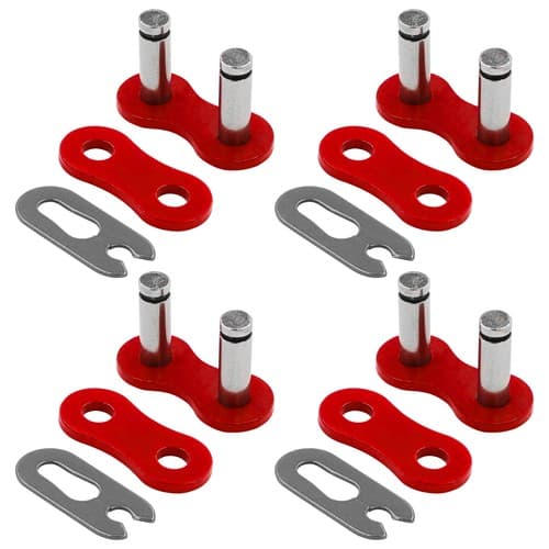 Caltric 520 Chain Master Link For Motorcycle Bike ATV Connecting Link Red