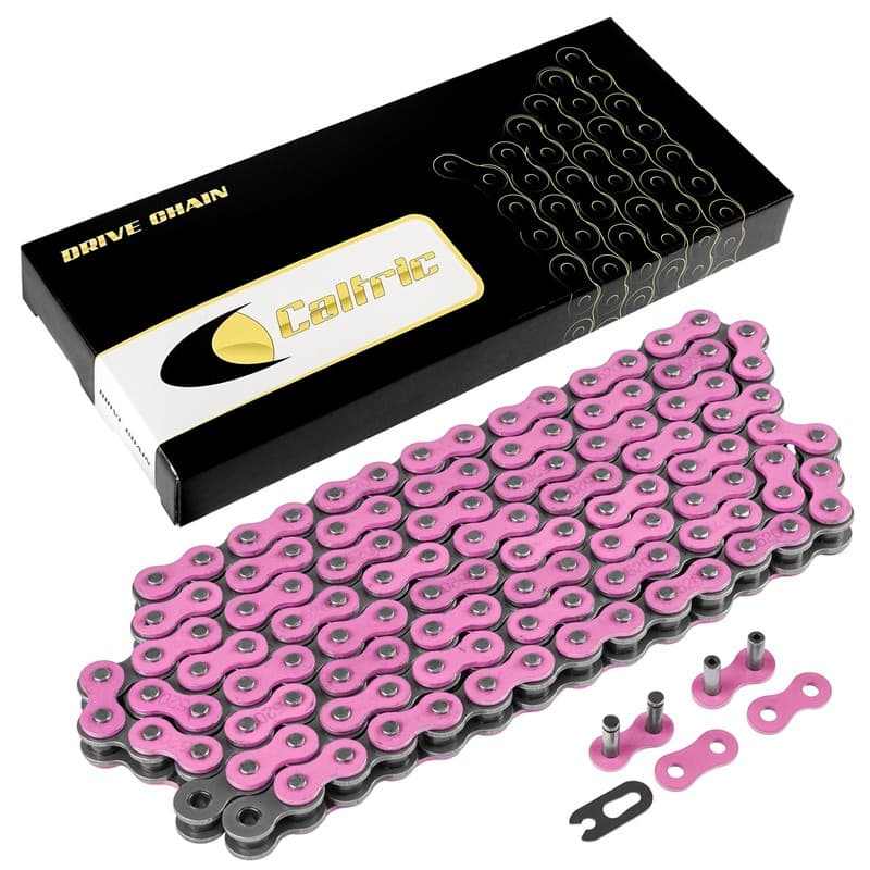 520 X 120 Links Motorcycle Atv Drive Chain 520-Pitch 120-Links Pink