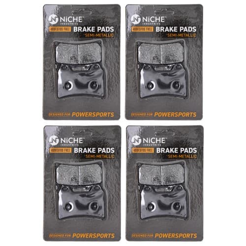 Brake Pad Set for BMW F800S F800R Ducati 998 Front Rear Semi-Metallic 4 Pack