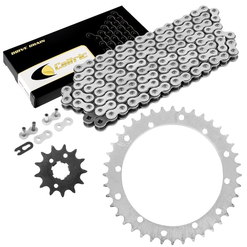 Drive Chain & Sprockets Kit for Yamaha Warrior 350 YFM350X 1989 1990 1991-2004