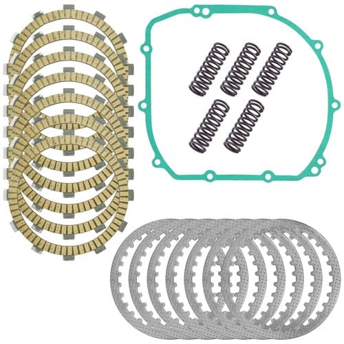 Clutch Friction Plates And Gasket Kit for Kawasaki ZX600E ZZR600 2002 2003 2004