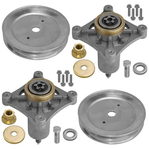 2 Spindle Assembly W/Pulley for Ayp Husqvarna Craftsman 285-585 187292 192870