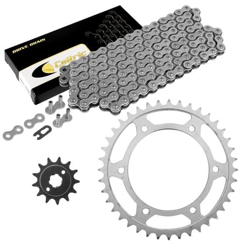 Drive Chain & Sprockets Kit for Honda XR250L 1991 1992 1993 1994 1995 1996
