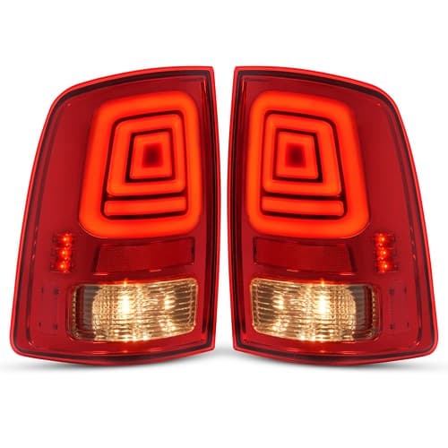 Red Pair LED Tail Light For Ram 1500 & 2500 & 3500 2013-2022 #68093078AC