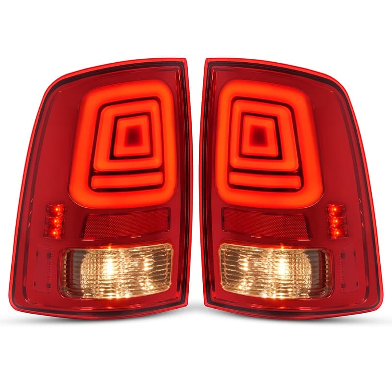Red Pair LED Tail Light For Ram 1500 & 2500 & 3500 2013-2022 #68093078AC