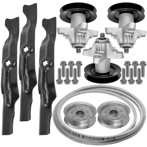 Spindle & Blade w/ Pulley Belt for Cub Cadet SLT 1550 SLTX 1050 LGTX 1050 50"