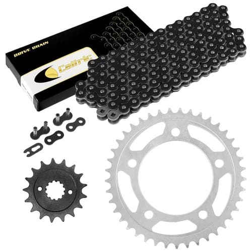 Black Drive Chain And Sprocket Kit for Honda VT750C Shadow Aero 750 2004-2007