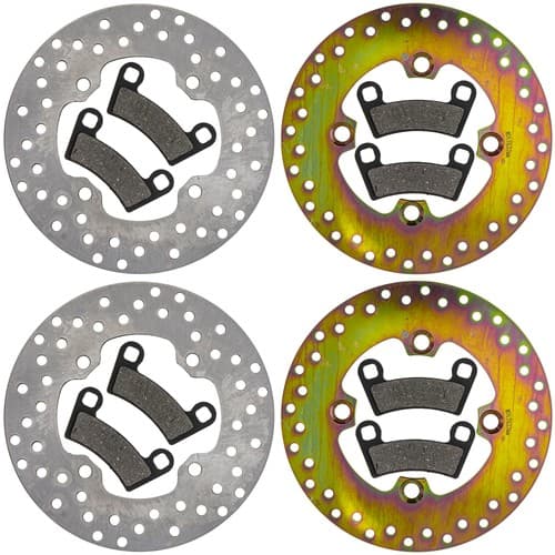 NICHE Brake Rotor Pad Kit for Polaris Ranger Crew XP 1000 High Lifter 5269708