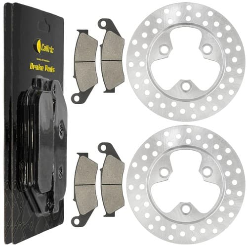 Front Left Right Brake Disc w/ Pads for Honda TRX450R Sportrax 450 2x4 2004-2005